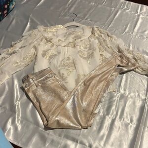 Kids Gold and Cream Matching Set